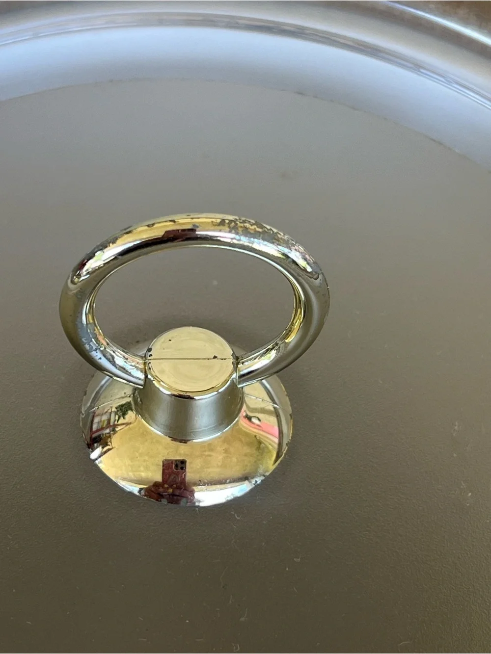 Vintage Duck Motif Decorative Ice Bucket  in Taupe with Gold Trim